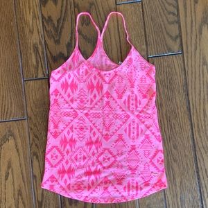 Coral and pink Aztec tank